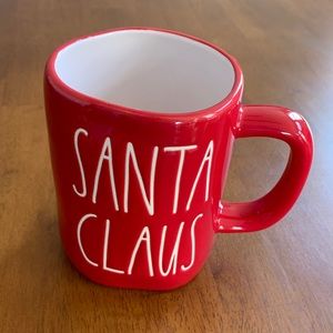 Rae Dunn Red & White Santa Claus Mug